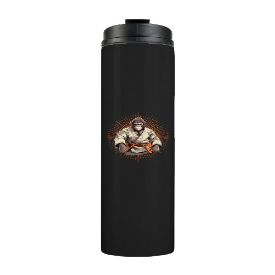 Karate Judo Monkey Chimpanzee Martial arts Thermal Tumblers
