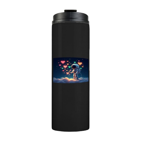 Astronauts are full of love Thermal Tumblers