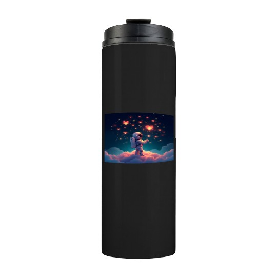 Astronauts are full of love Thermal Tumblers