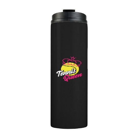 Tennis Queen Crowned Champion Style Thermal Tumblers
