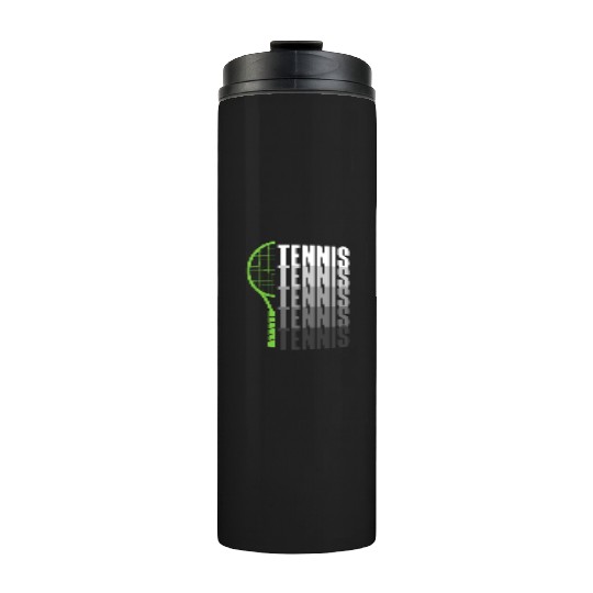 Tennis Enthusiast Passion Reflection Thermal Tumblers