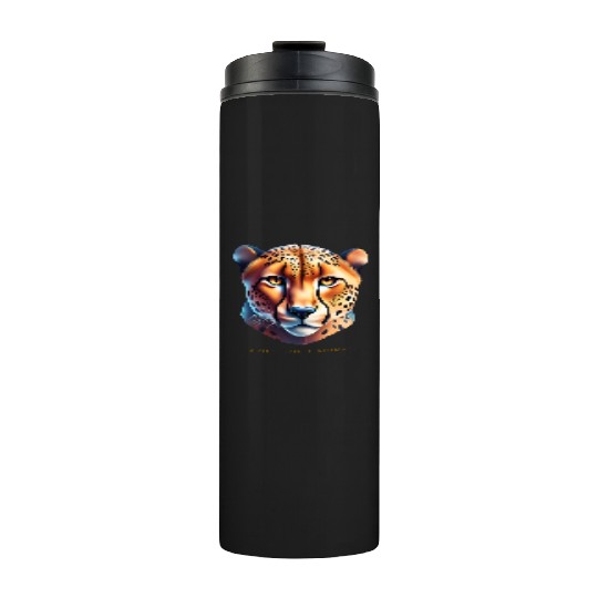 Aries Spirit Animal Cheetah Thermal Tumblers