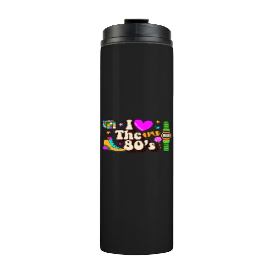 Retro 80s Style design – Perfect for Nostalgia Fa Thermal Tumblers