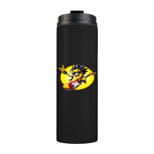Cool Banana Playing Guitar Thermal Tumblers