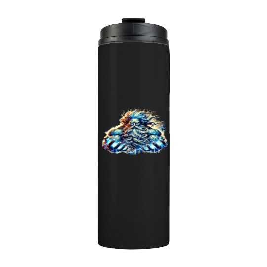 The Greek God Zeus with Lightning Thermal Tumblers