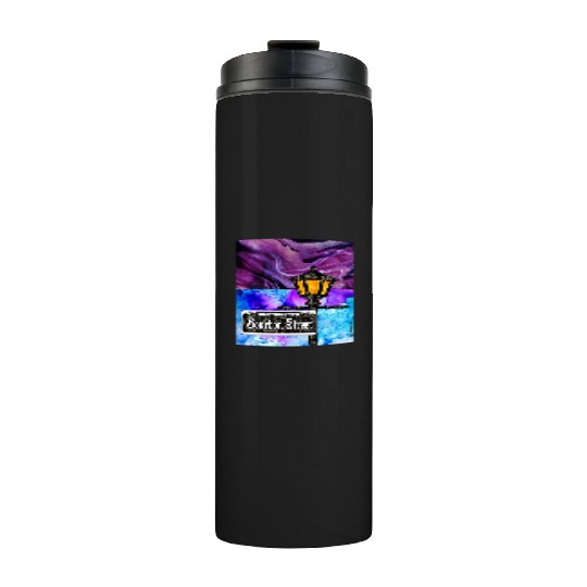 Purple Bourbon Street Lamp Post Thermal Tumblers