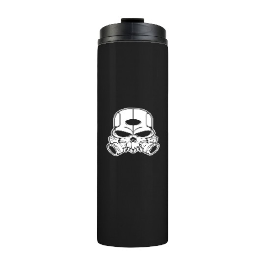 Mechanical Skull Art – Bold Cyberpunk Graphic Thermal Tumblers