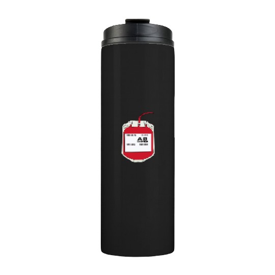 AB Negative Blood Bag Thermal Tumblers