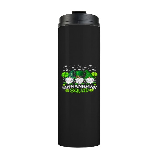 Shenanigans Squad St Patricks Day Gnomes Irish Thermal Tumblers