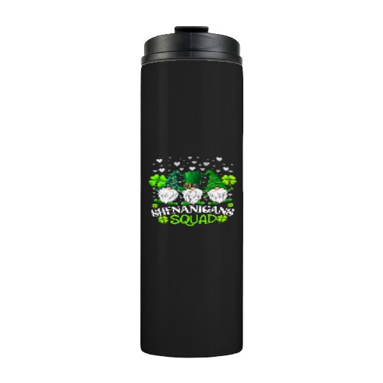 Shenanigans Squad St Patricks Day Gnomes Irish Thermal Tumblers