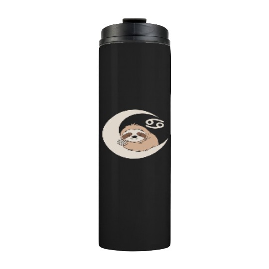 Cancer Zodiac Sloth Embrace the Calmness Thermal Tumblers