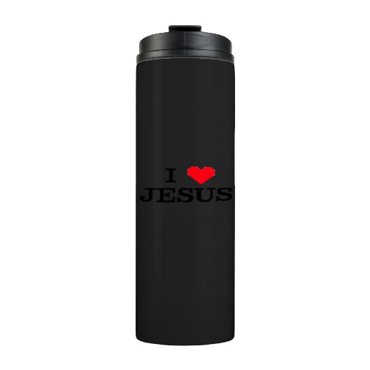 I Heart Jesus Thermal Tumblers