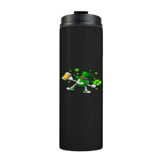 Volleyball Drinking Beer St Patrick's Day Thermal Tumblers