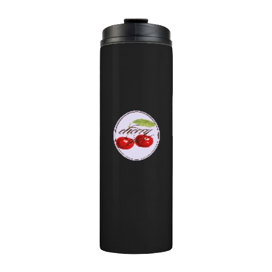 Cherry Girl Vintage Design Thermal Tumblers