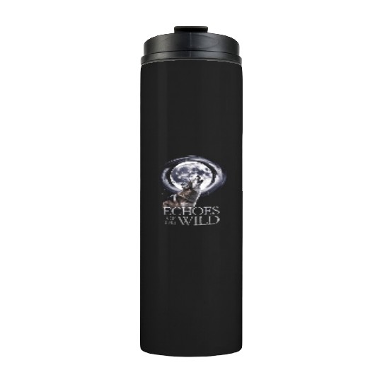 Echoes Of The Wild Howling Wolf Moon Art Thermal Tumblers