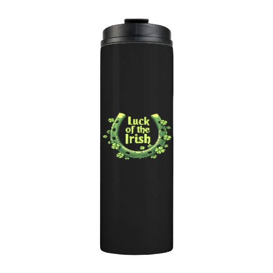 Luck of the Irish Horseshoe Design Thermal Tumblers