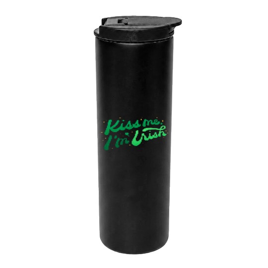 Kiss Me I'm Irish on Thermal Tumblers