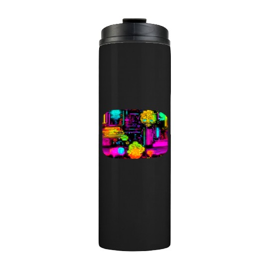 Neon UV Style Vintage 80s Retro Thermal Tumblers