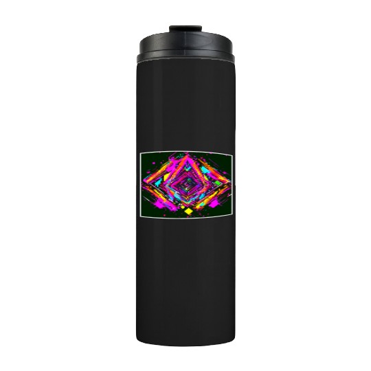 Neon Colors Vintage Party Rave Thermal Tumblers