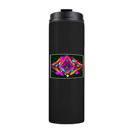 Neon Colors Vintage Party Rave Thermal Tumblers