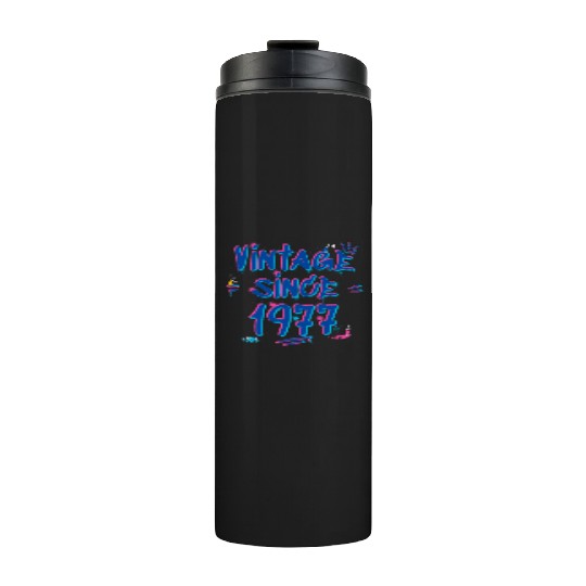 Vintage 1977 Graffiti Glitch - 48 Years of Style Thermal Tumblers