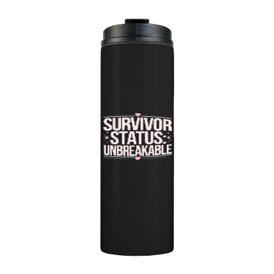 Cancer Survivor Chemotherapy Chemo Beat Cancer Thermal Tumblers