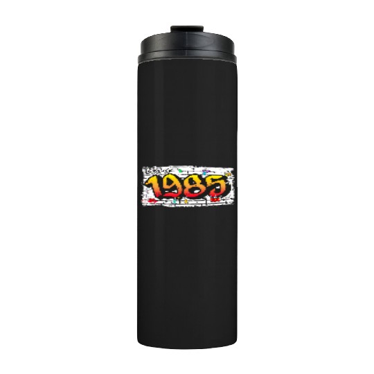 Best of 1985 Graffiti – 40 Years of Neon Nostalgia Thermal Tumblers