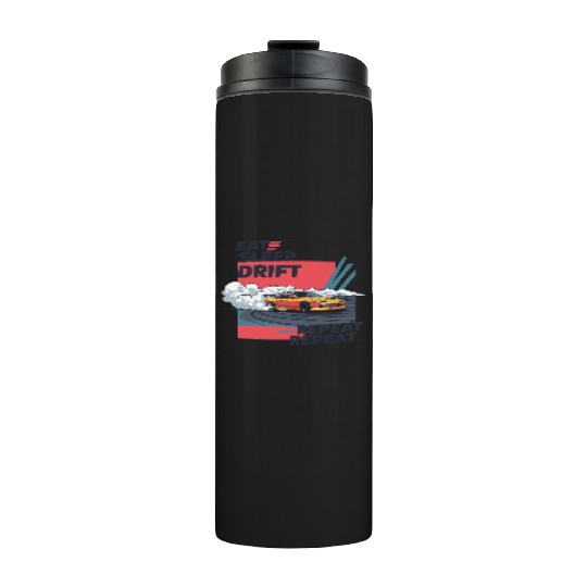 Eat Sleep Drift Repeat Thermal Tumblers – Neon JDM Car Raci
