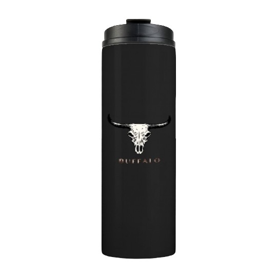 Buffalo Skull Art Thermal Tumblers