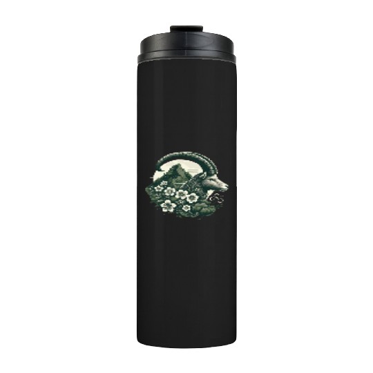 Capricorn Zodiac Sign - Mountain Goat Astrology Thermal Tumblers