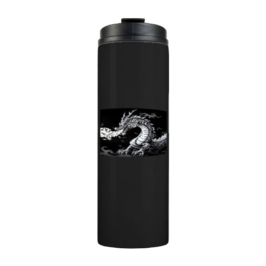 A classic dragon breathing fire Merch Thermal Tumblers