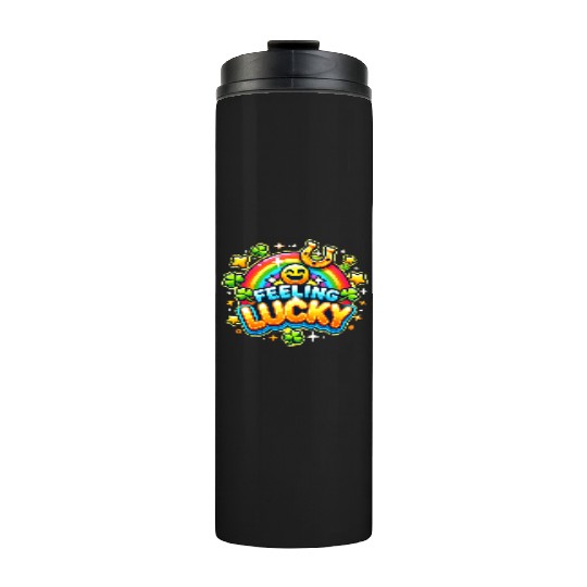 Feeling Lucky - Vibrant Celebration Design Thermal Tumblers
