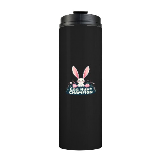 Egg Hunt Champion Bunny Design Thermal Tumblers