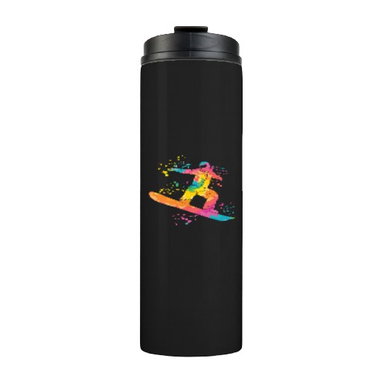 Snowboarder Snowboard Snowboarding Thermal Tumblers