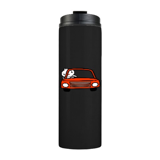 Duck Car Driver Fast Vehicle Greeting Waving Cute Thermal Tumblers