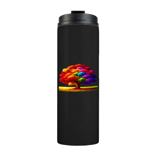 Rainbow colours Spectrum Tree Thermal Tumblers