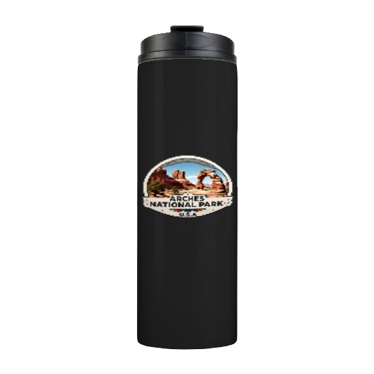 Arches National Park USA Logo Thermal Tumblers