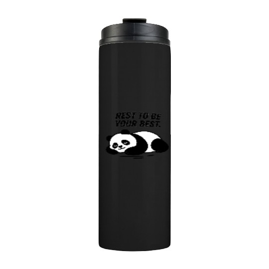 Resting Panda – Inspirational Illustration Thermal Tumblers