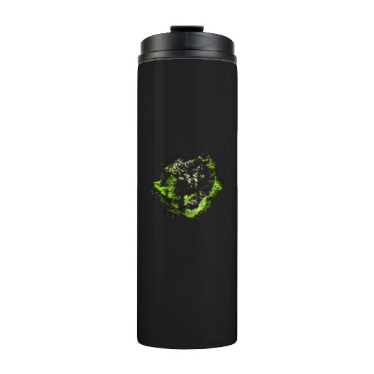 Magic Werewolf With Mystical Green Aura Thermal Tumblers