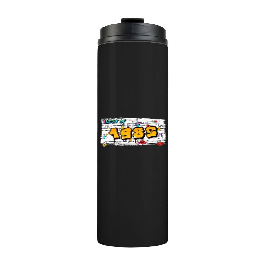 Best of 1985 Graffiti – 40 Years of Neon Nostalgia Thermal Tumblers