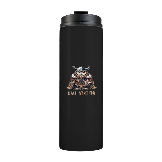Owl Viking - The Winged Warrior Thermal Tumblers