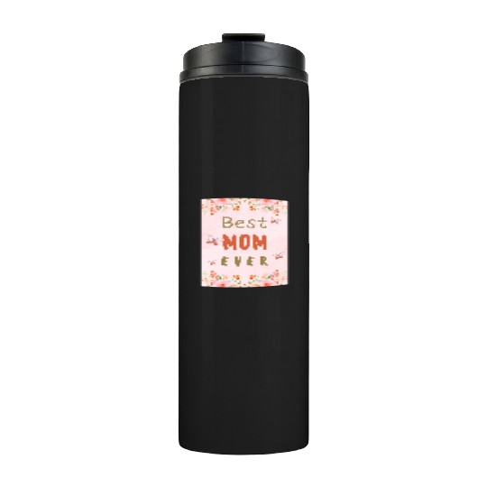 Pink Floral Mother s Day Card Thermal Tumblers