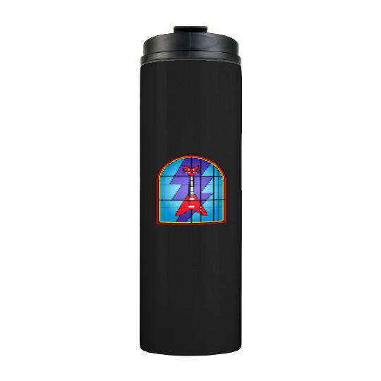 Stained Glass Art Electric Guitar Thermal Tumblers