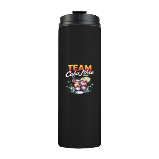 Cocktail Bartender Team Cuba Libre Thermal Tumblers