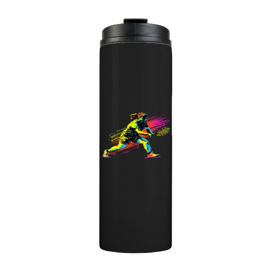 Tennis Player 90s Style Thermal Tumblers