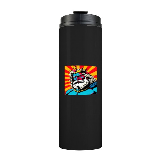 Bold Pop Art Zeus – Colorful Greek God Illustratio Thermal Tumblers