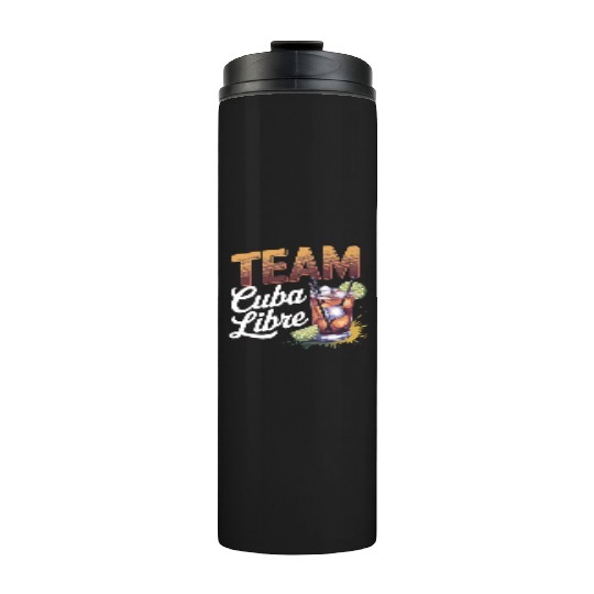 Cocktail Bartender Team Cuba Libre Thermal Tumblers