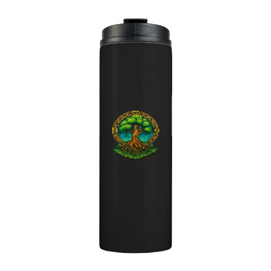 Tree of Life Fantasy Illustration Thermal Tumblers