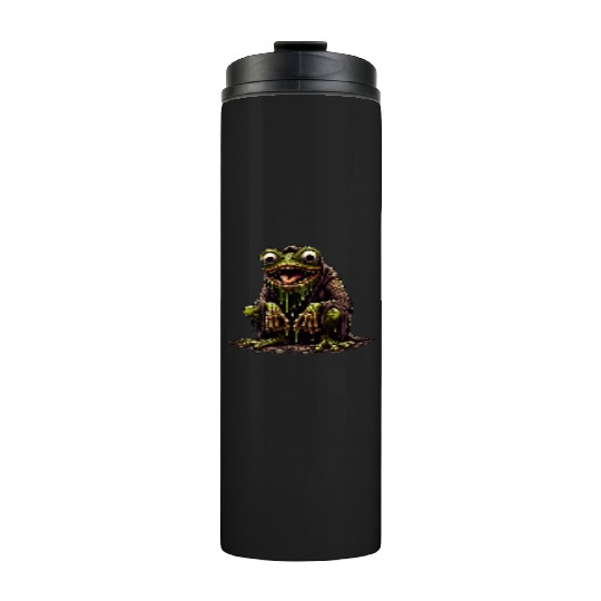 Slime Toad Monster – Creepy Hooded Swamp Creature Thermal Tumblers