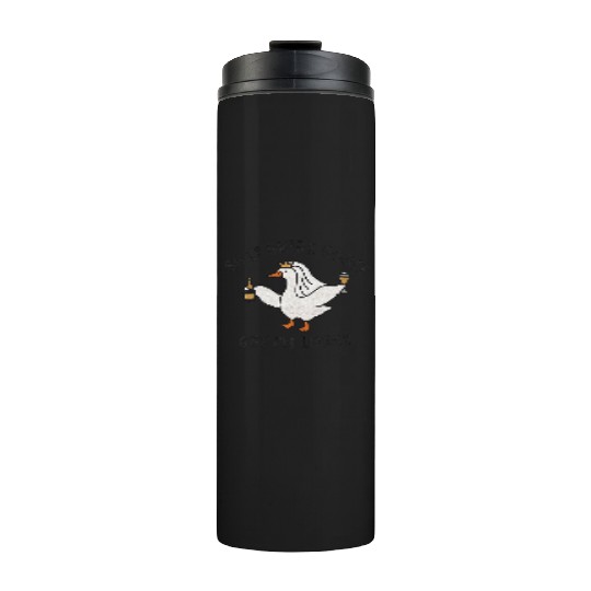 Embroidered Silly Goose Bride Funny Goose Lover Thermal Tumblers